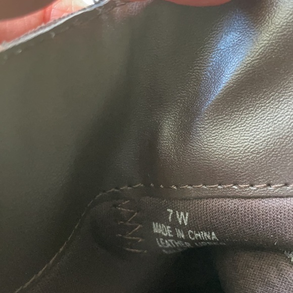 Like New Sporto Brown Suede and Snake Skin Booties Size 7W - Picture 7 of 7